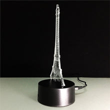 3D Eiffel Tower Lamp with Changing Light Effects