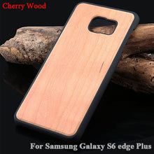 Genuine Wood Hard Protector Cover For Samsung Galaxy S8 S6 edge Plus Case Real Rosewood Bamboo Cherry Wooden Phone Cases