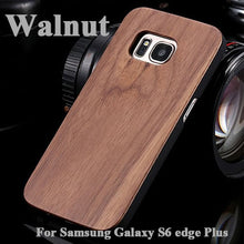 Genuine Wood Hard Protector Cover For Samsung Galaxy S8 S6 edge Plus Case Real Rosewood Bamboo Cherry Wooden Phone Cases
