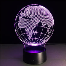 3D Globe Lamp with Changing Light Effects