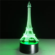 3D Eiffel Tower Lamp with Changing Light Effects